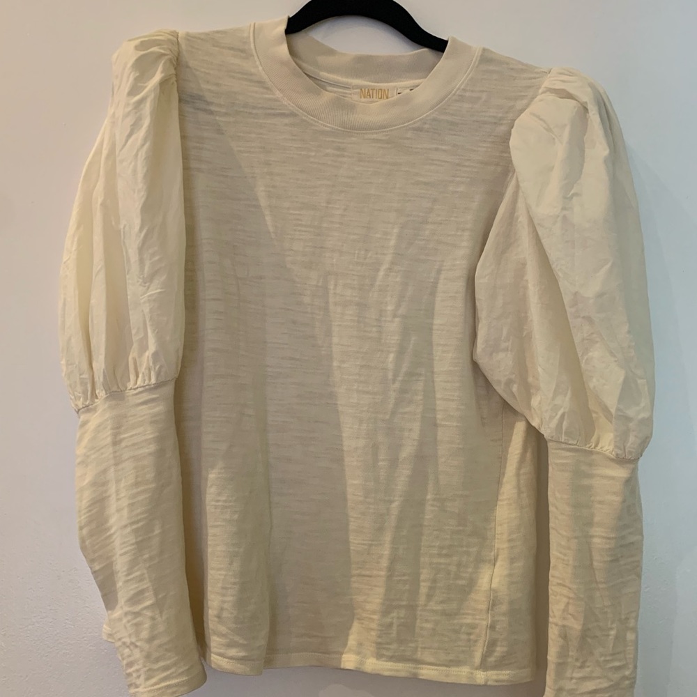 Nation LTD puff sleeve top